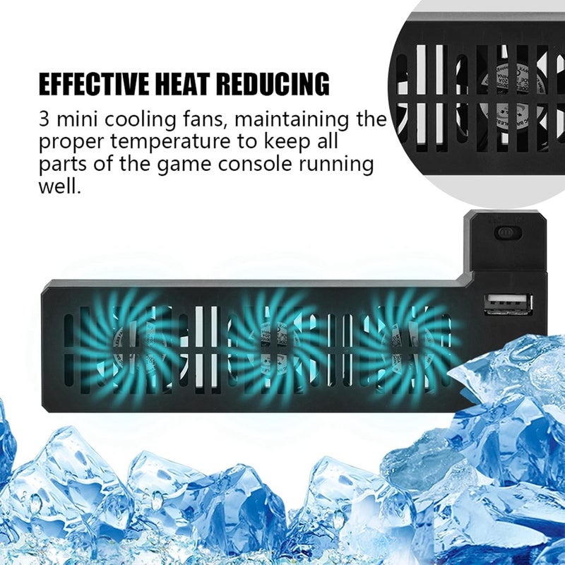 HEITIGN One X One Games 15×6×4 Portable Heat Reducing USB External Cooling Fan Side Mounted for One X Game Console - Image 4
